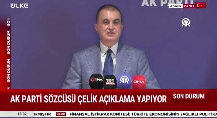 AK Parti s&ouml;zc&uuml;s&uuml; &Ouml;mer &Ccedil;elik'ten &Ouml;zg&uuml;r &Ouml;zel'e sert s&ouml;zler!