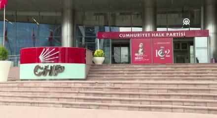 CHP Genel Merkezi'nde "Halkla Bayramlaşma" programı i&ccedil;in hazırlıklar s&uuml;r&uuml;yor