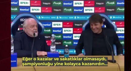 Fenerbah&ccedil;e ile ismi anılan Conte Napoli'den ayrıldı! Basın toplantısı İtalya'da g&uuml;ndem oldu