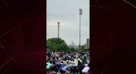 New York Belediye Başkanı Mamdani, Arsenal c&uuml;bbesiyle Kurban Bayramı namazı kıldı