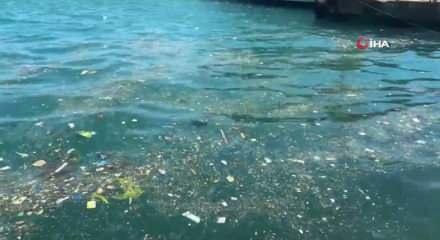 Ortak&ouml;y sahilinde &ccedil;evre kirliliği tepkisi