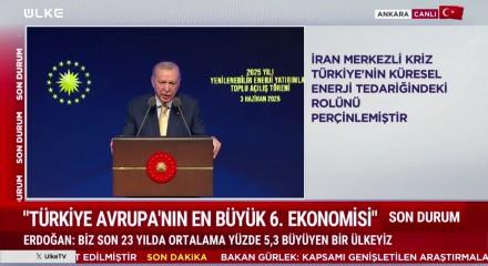 Cumhurbaşkanı Erdoğan "Yenilenebilr enerji yatırımlarını sabote edenlere teslim olmayacağız" dedi