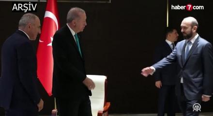 Cumhurbaşkanı Erdoğan, Ermenistan Başbakanı Paşinyan ile g&ouml;r&uuml;şt&uuml;