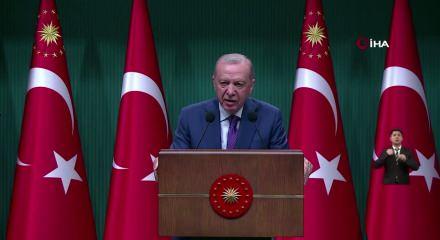 Kabine Toplantısı sona erdi: Cumhurbaşkanı Erdoğan a&ccedil;ıklama yapıyor