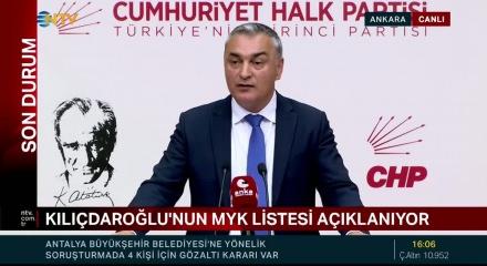Kılı&ccedil;daroğlu'nun MYK listesi belli oldu!