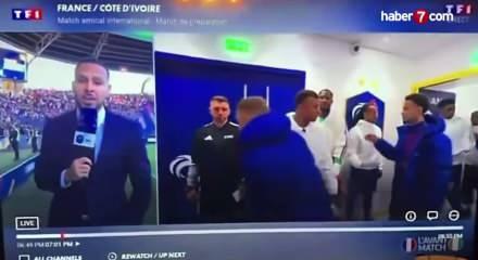 Mbappe ile Kante arasındaki gerginlik kameraya b&ouml;yle yansıdı