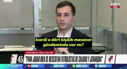 River Plate Başkanı Stefano Di Carlo: Icardi g&ouml;r&uuml;şt&uuml;ğ&uuml;m&uuml;z bir isim değil