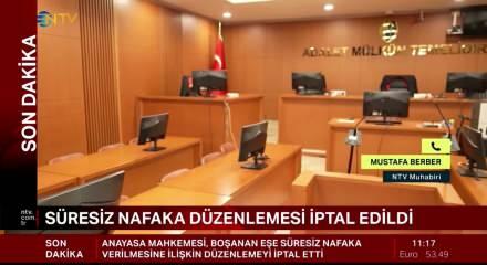 S&uuml;resiz nafaka d&uuml;zenlemesi iptal edildi