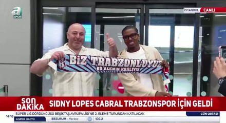Trabzonspor&rsquo;un yeni transferi Cabral, İstanbul&rsquo;da