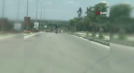 Trafikte akrobatik hareket yapan motosikletliye 46 bin TL ceza