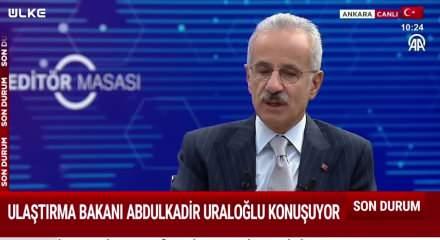 Ulaştırma ve Altyapı Bakanı Abd&uuml;lkadir Uraloğlu "Kalkınma Yolu Projesi"hakkında konuştu