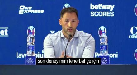 Domenico Tedesco Fenerbah&ccedil;e:'de yaşananlara ilişkin olarak'Kriz ve problem' a&ccedil;ıklamasında bulundu