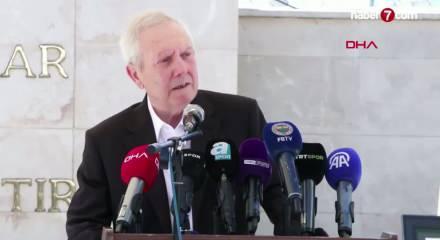 Aziz Yıldırım K&ouml;ksal &Ouml;zbek'in cenazesinde g&ouml;zyaşlarını tutamadı