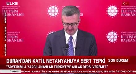 Cumhurbaşkanı Erdoğan'ı hedef alan Netanyahu'ya T&uuml;rkiye'den peş peşe tepkiler