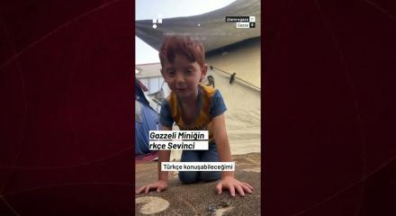 Gazze&rsquo;li miniğin T&uuml;rk&ccedil;e s&ouml;zleri şaşkınlık yarattı