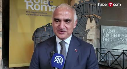 K&uuml;lt&uuml;r ve Turizm Bakanı Ersoy, Roma'da Troya'ya &ouml;zel sergi d&uuml;zenlenmesinin &ouml;nemini değerlendirdi