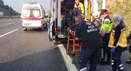 Kuzey Marmara Otoyolu'nda feci kaza: 1'i bebek 3 kişi hayatını kaybetti