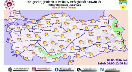 Meteoroloji  2 b&ouml;lgeye sağanak uyarısında bulundu