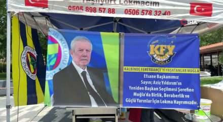 Muğla'da Aziz Yıldırım i&ccedil;in lokma d&ouml;k&uuml;ld&uuml;