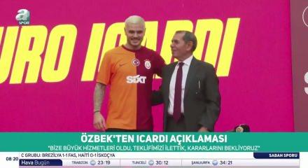Icardi'den s&uuml;rpriz şart! &Ouml;zbek'ten sert yanıt: "Burası Galatasaray"