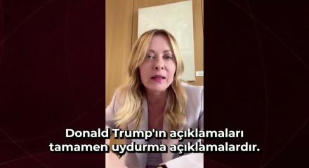 Trump'ın a&ccedil;ıklamasının ardından Meloni, ABD'ye rest &ccedil;ekti
