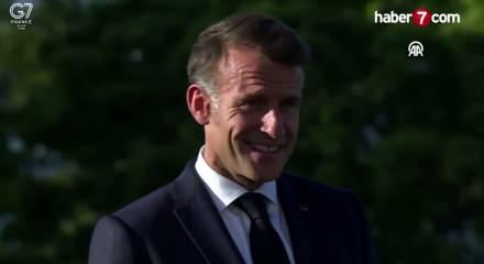 G7 Zirvesi'nde tokalaşma krizi: Trump Brigitte Macron'un elini bırakmadı