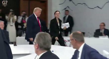 G7 zirvesine ge&ccedil; kalan Trump'ın s&ouml;zleri olay oldu
