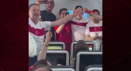 İstanbul&rsquo;dan San Francisco&rsquo;ya giden u&ccedil;aklarda milli takım coşkusu