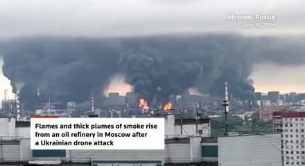 Moskova Petrol Rafinerisi&rsquo;ndeki yangının kontrol altına alındı