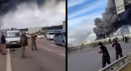 Moskova'da sivil trafiğin ortasında "maşallah gardaşım" s&ouml;zleriyle hava savunma f&uuml;zesi ateşlendi