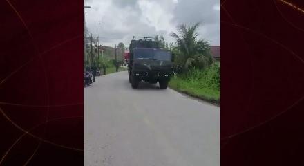 ROKETSAN &uuml;retimi KHAN f&uuml;zesi Endonezya'da seyir halinde g&ouml;r&uuml;nt&uuml;lendi!