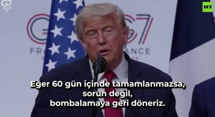 Trump 60 g&uuml;n s&uuml;re verdi: Anlaşmaya uymazlarsa bombalarız