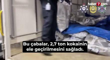 Avustralya'da d&uuml;zenlenen operasyonda 2,7 ton kokain ele ge&ccedil;irildi