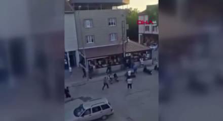 Bursa sokaklarında ıstakalaı kemerli kavga