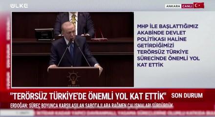 Cumhurbaşkanı Erdoğan ter&ouml;rs&uuml;z T&uuml;rkiye s&uuml;recinin yasal s&uuml;re&ccedil; &ccedil;alışmaları hakkında ilk kez konuştu