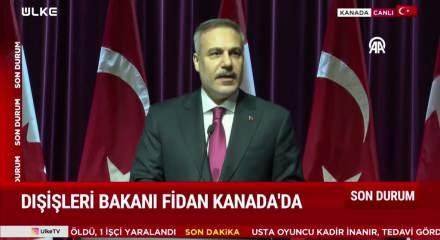 Dışişleri Bakanı Fidan, Kanada Dışişleri Bakanı Anand ile ortak basın toplantısı d&uuml;zenledi