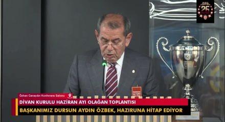 Galatasaray başkanı Dursun &Ouml;zbek kul&uuml;b&uuml;n yeni projelerini a&ccedil;ıkladı