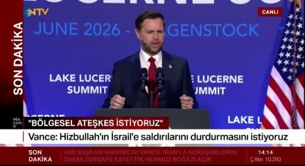 JD Vance: B&ouml;lgesel ateşkes istiyoruz