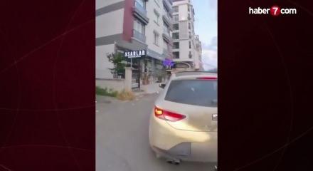 Kaza sonrası bu kez farklı bitti! Şaşırtan anlar kamerada!
