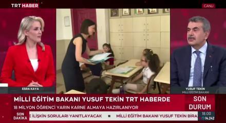 Milli Eğitim Bakanı Tekin: Toplam 750 bin derslikte eğitim verdik