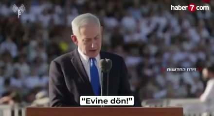 Netanyahu'ya mezuniyet t&ouml;reninde protesto: "Eve d&ouml;n"