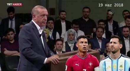 Ronaldo mu Messi mi ? Cumhurbaşkanı Erdoğan'dan tarihe ge&ccedil;ecek cevap