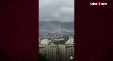 Venezuela'yı peş peşe vuran iki yıkıcı deprem kameralara b&ouml;yle yansıdı
