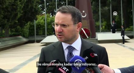 Adalet Bakanı Akın G&uuml;rlek Azerbaycan Cumhurbaşkanı Aliyev ile bir araya geldi