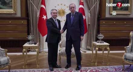Cumhurbaşkanı Erdoğan, Kırgızistan Dışişleri Bakanı Kulubayev'i kabul etti