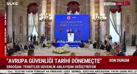 Cumhurbaşkanı Erdoğan T&uuml;rkiye'deki NATO zirvesi &ouml;ncesi 'Tarihi bir d&ouml;neme&ccedil;' diyerek uyarılarda bulundu