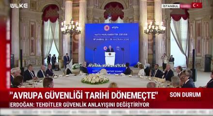 Cumhurbaşkanı Erdoğan T&uuml;rkiye'deki NATO zirvesi &ouml;ncesi 'Tarihi bir d&ouml;neme&ccedil;' diyerek uyarılarda bulundu