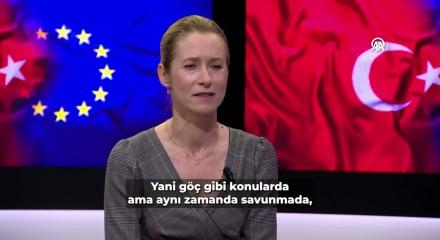 Erdoğan ile g&ouml;r&uuml;şen AB Y&uuml;ksek Temsilcisi Kallas'tan T&uuml;rkiye mesajı