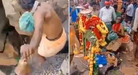 &ldquo;İlahi g&uuml;&ccedil;le u&ccedil;acağım&rdquo; dedi, dağdan d&uuml;şerek can verdi! Hindu rahibin acı sonu