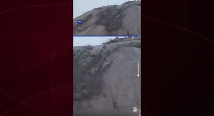 İran'da lav yerine &ccedil;amur p&uuml;sk&uuml;rten volkan harekete ge&ccedil;ti